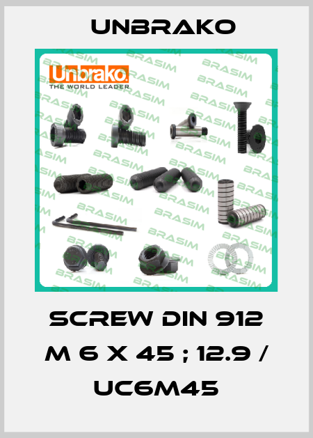 Screw DIN 912 M 6 x 45 ; 12.9 / UC6M45 Unbrako