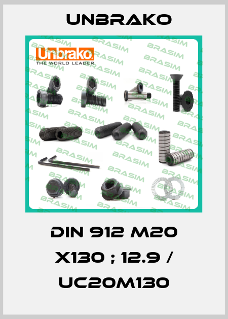 DIN 912 M20 x130 ; 12.9 / UC20M130 Unbrako