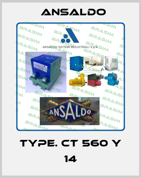 Type. CT 560 Y 14 Ansaldo