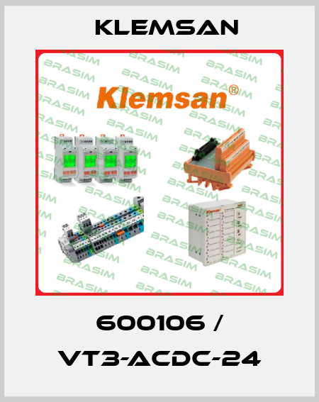 600106 / VT3-ACDC-24 Klemsan