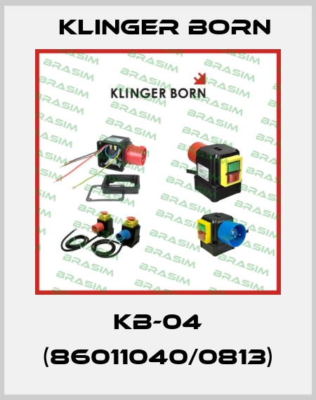 Kb-04 (86011040/0813) Klinger Born
