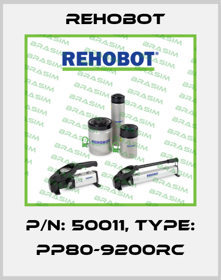 p/n: 50011, Type: PP80-9200RC Rehobot