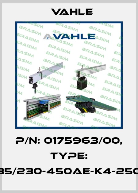 P/n: 0175963/00, Type: DT-UDV35/230-450AE-K4-2500PE-AA Vahle