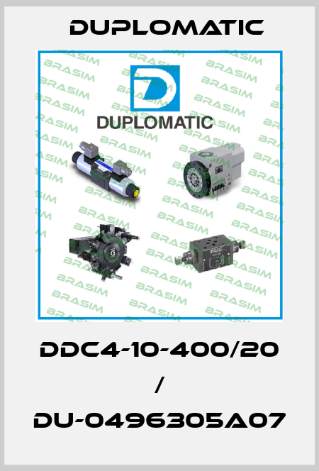 DDC4-10-400/20 / DU-0496305A07 Duplomatic