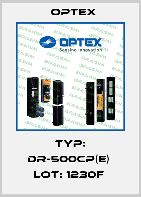 TYP: DR-500CP(E)  LOT: 1230F  Optex