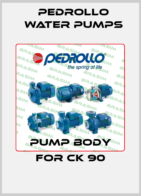 Pump body for CK 90 Pedrollo Water Pumps
