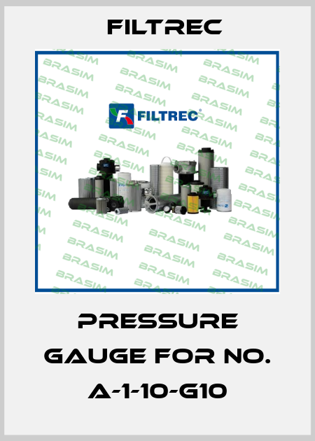 Pressure gauge for No. A-1-10-G10 Filtrec