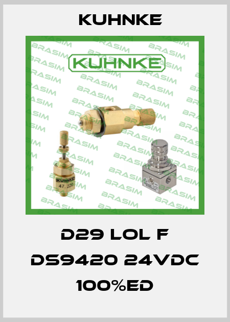D29 LOL F DS9420 24VDC 100%ED Kuhnke