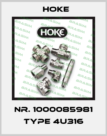 Nr. 1000085981 Type 4U316 Hoke