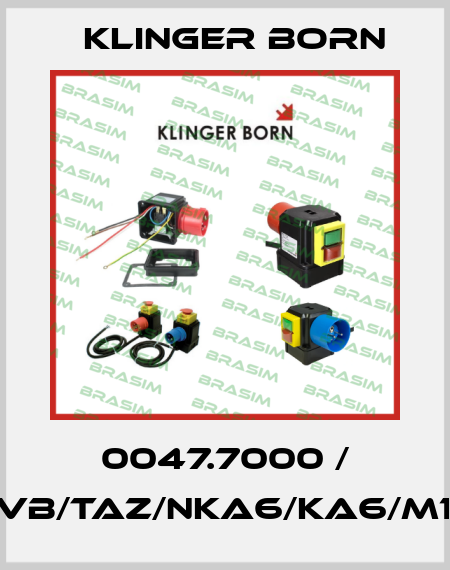 0047.7000 / K700/VB/TAZ/NKA6/KA6/M10A/KL Klinger Born
