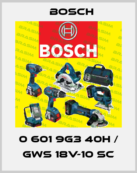 0 601 9G3 40H / GWS 18V-10 SC Bosch