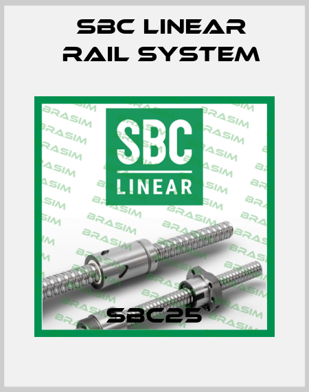 SBC25 SBC Linear Rail System