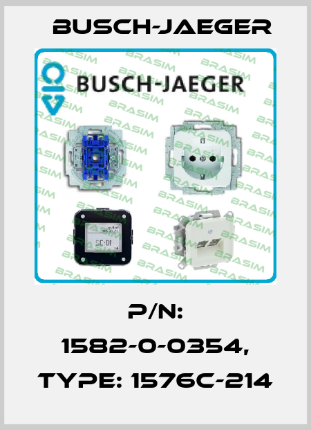 P/N: 1582-0-0354, Type: 1576C-214 Busch-Jaeger