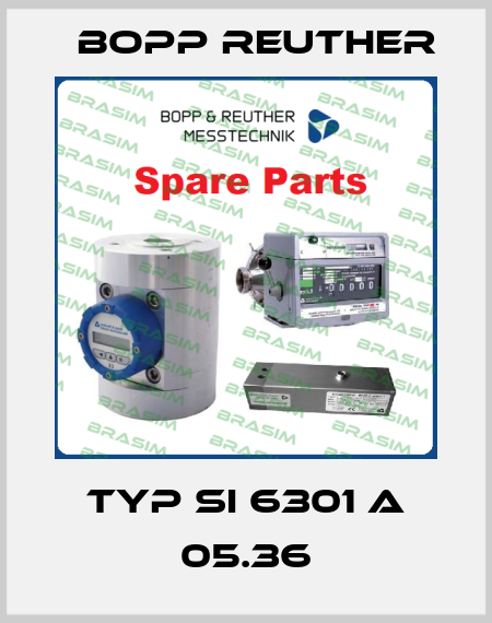 Typ Si 6301 A 05.36 Bopp Reuther