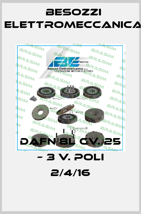 DAFN 8L CV. 25 – 3 V. POLI 2/4/16 Besozzi Elettromeccanica