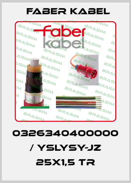 0326340400000 / YSLYSY-JZ 25X1,5 TR Faber Kabel