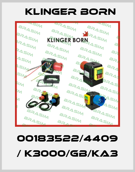00183522/4409 / K3000/GB/KA3 Klinger Born
