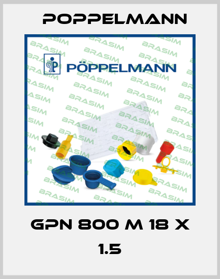 GPN 800 M 18 X 1.5 Poppelmann