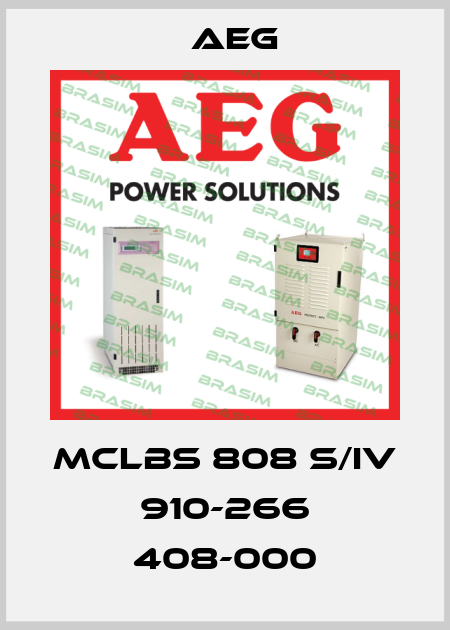 MCLbs 808 S/IV 910-266 408-000 AEG