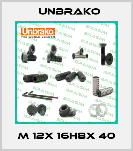 M 12X 16h8X 40 Unbrako