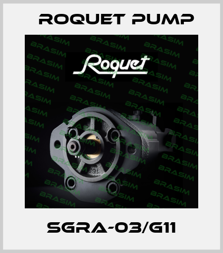 SGRA-03/G11 Roquet pump
