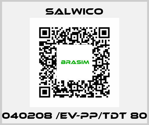 040208 /EV-PP/TDT 80 Salwico