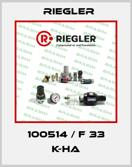 100514 / F 33 K-HA Riegler