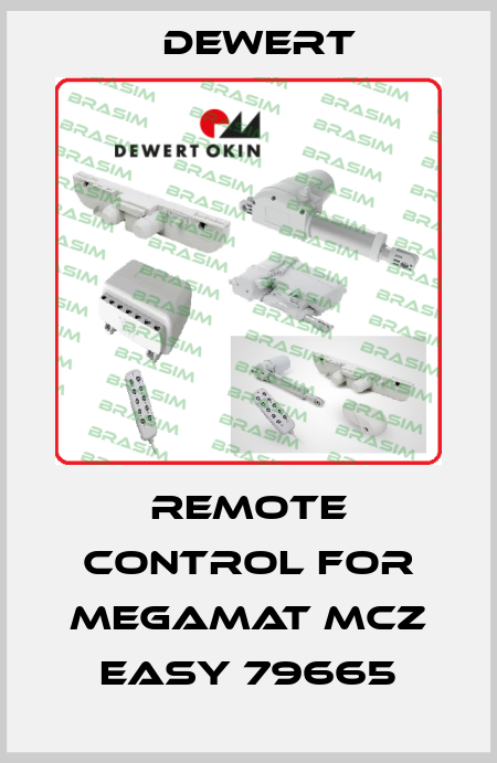 remote control for Megamat MCZ EASY 79665 DEWERT