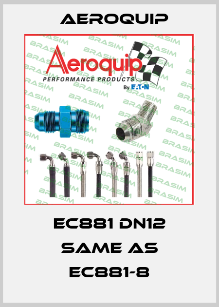 EC881 DN12 same as EC881-8 Aeroquip