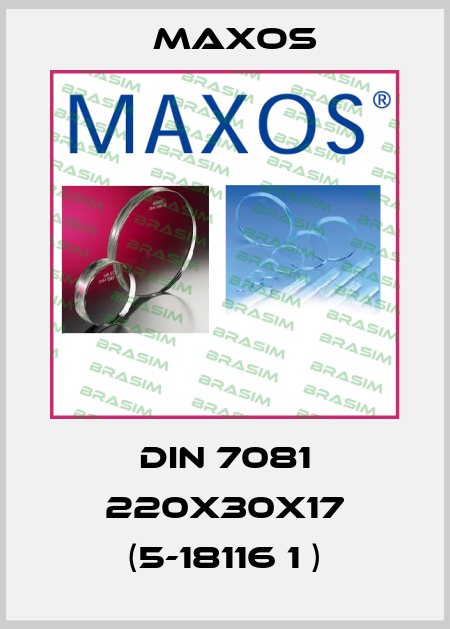 DIN 7081 220x30x17 (5-18116 1 ) Maxos