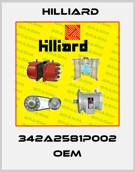 342A2581P002 OEM Hilliard