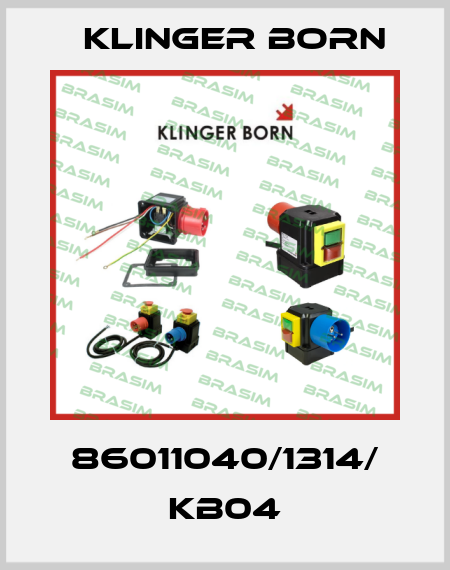 86011040/1314/ KB04 Klinger Born