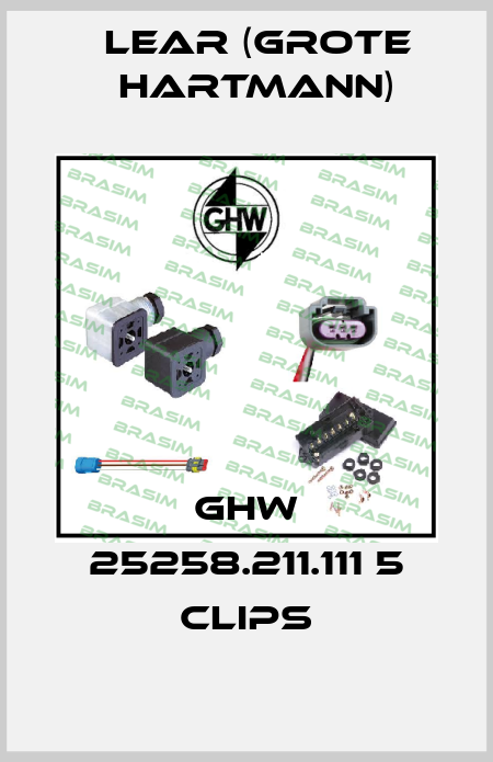 GHW 25258.211.111 5 clips Lear (Grote Hartmann)