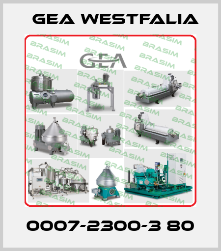 0007-2300-3 80 Gea Westfalia
