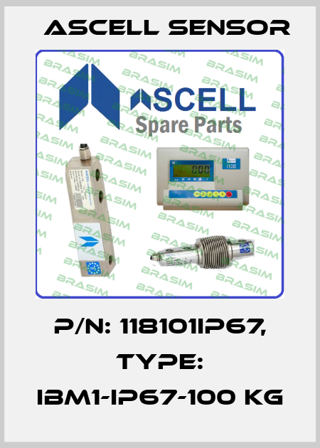 P/N: 118101IP67, Type: IBM1-IP67-100 kg Ascell Sensor