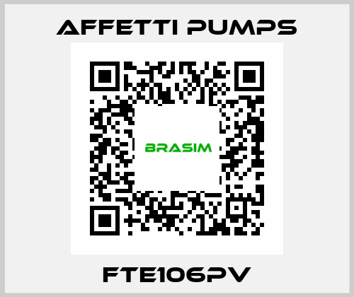FTE106PV Affetti pumps