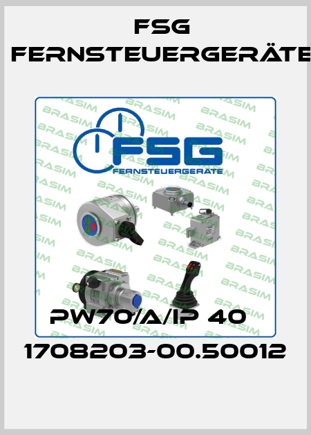 PW70/A/IP 40   1708203-00.50012 FSG Fernsteuergeräte
