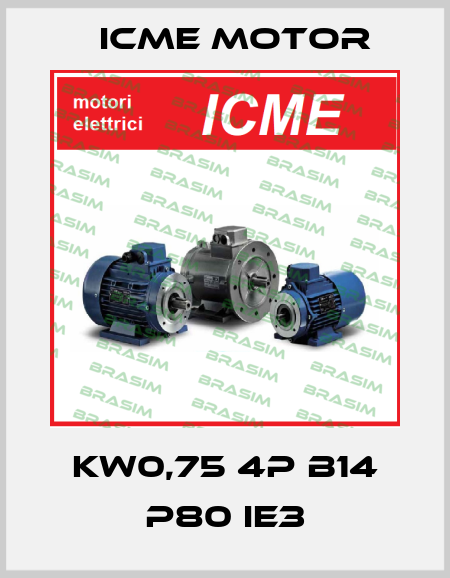 Kw0,75 4P B14 P80 ie3 Icme Motor