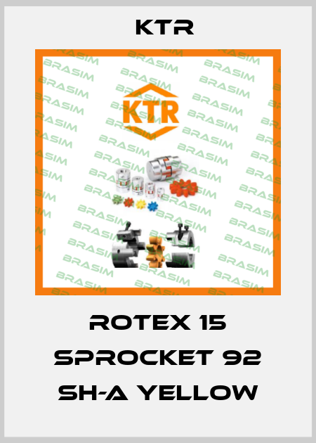 ROTEX 15 Sprocket 92 Sh-A yellow KTR