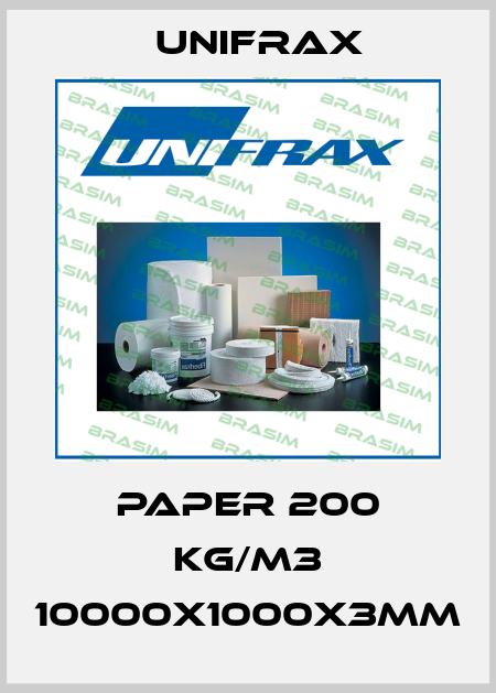 PAPER 200 KG/M3 10000X1000X3MM Unifrax
