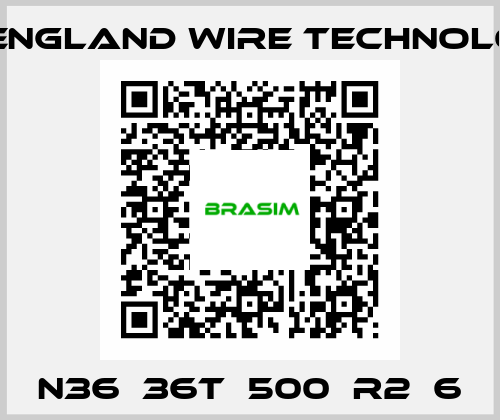 N36‐36T‐500‐R2‐6 New England Wire Technologies