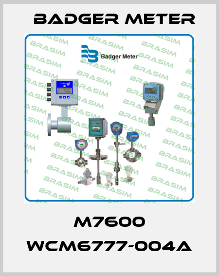 M7600 WCM6777-004A Badger Meter