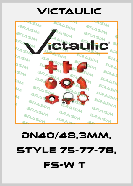 DN40/48,3mm, Style 75-77-78, FS-W T  Victaulic
