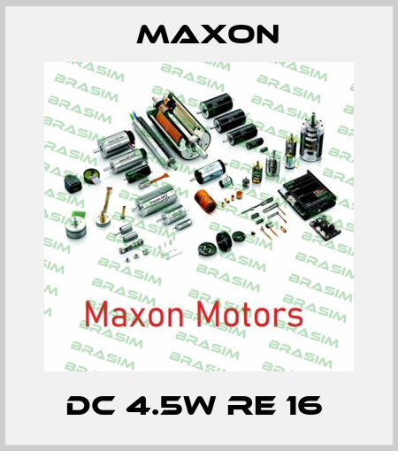 DC 4.5W RE 16  Maxon