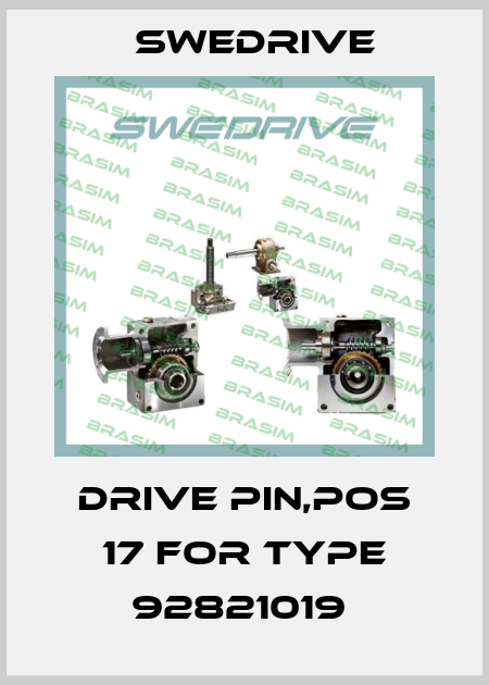Drive pin,pos 17 for type 92821019  Swedrive