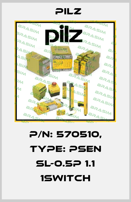 p/n: 570510, Type: PSEN sl-0.5p 1.1 1switch Pilz