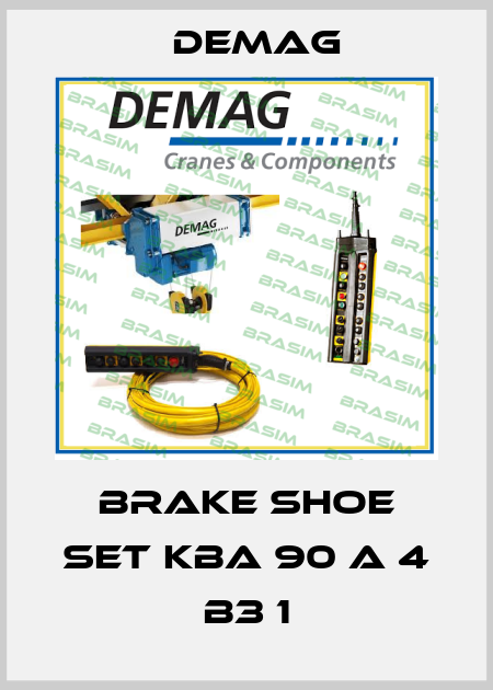 Brake shoe set KBA 90 A 4 B3 1 Demag