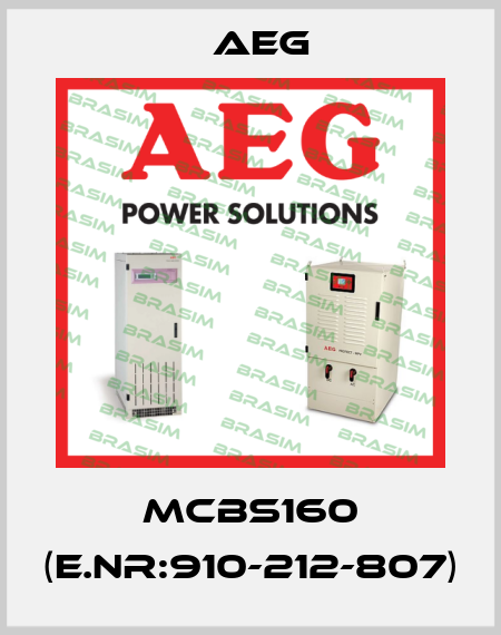 MCBS160 (E.NR:910-212-807) AEG