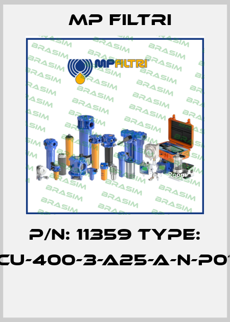P/N: 11359 Type: CU-400-3-A25-A-N-P01  MP Filtri
