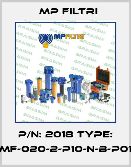 P/N: 2018 Type: MF-020-2-P10-N-B-P01 MP Filtri